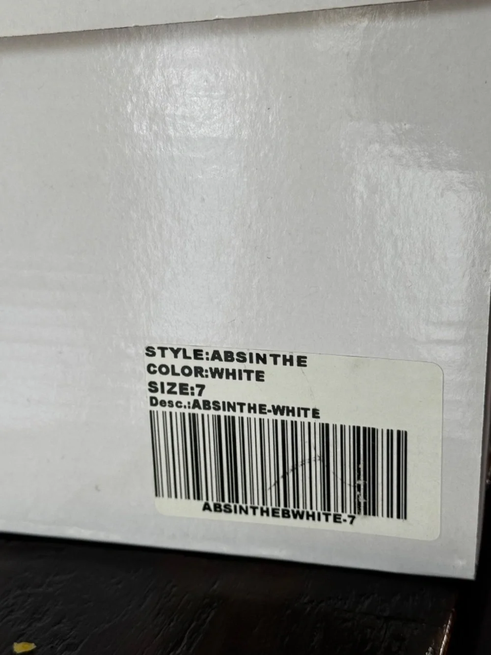 YRU Ribbons and Lace Absinthe Platforms White Size 7